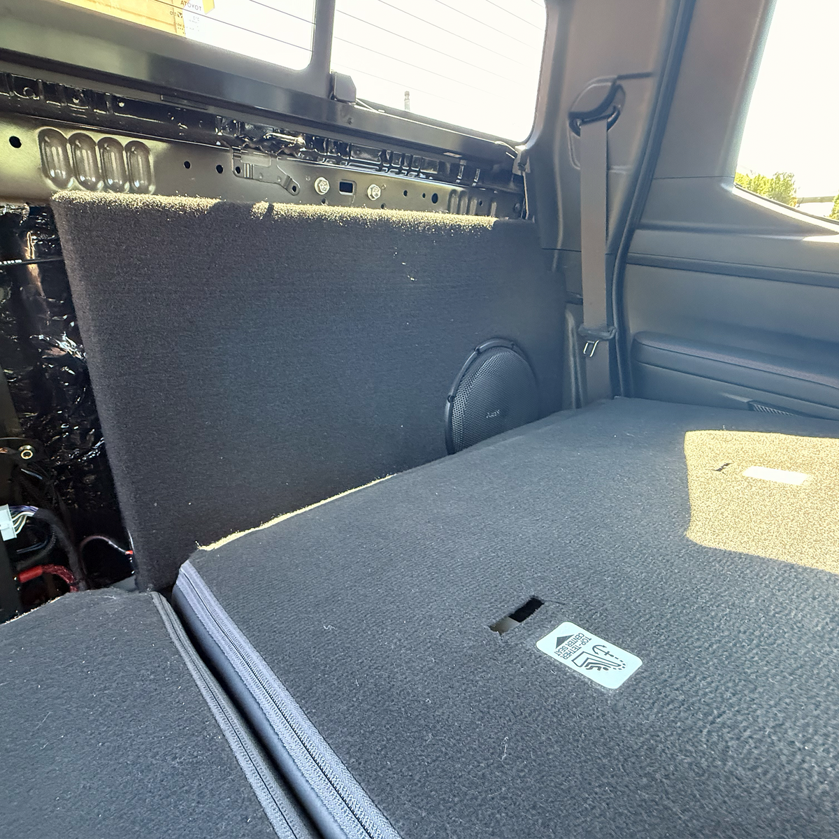 10" Behind Rear Seat Subwoofer Enclosure - 2024+ Toyota Tacoma | ATCM-4GHBD