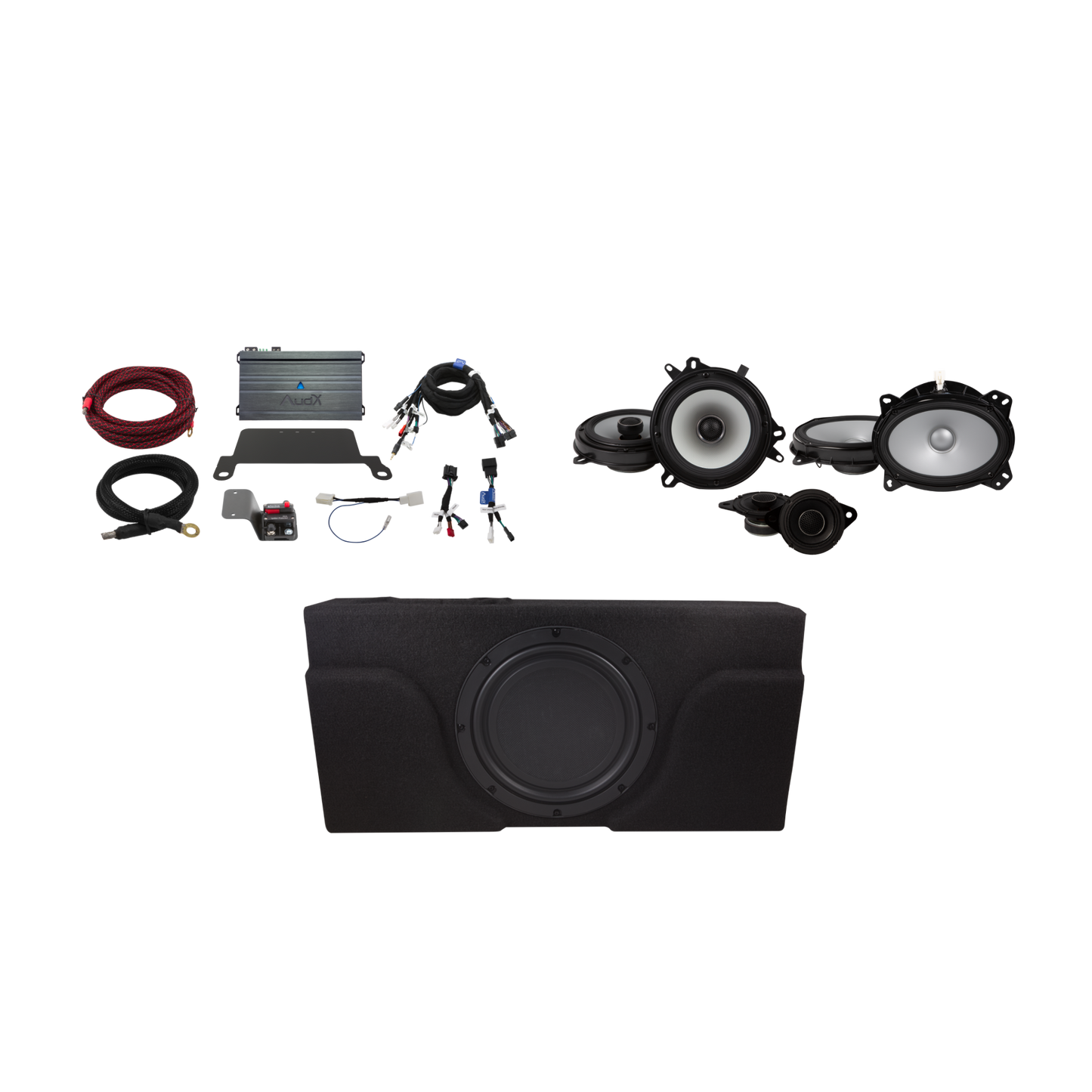 TCM2023PRO Complete Sound System Upgrade Package - 2020-2023 Toyota Tacoma 4-Door (Non-JBL)