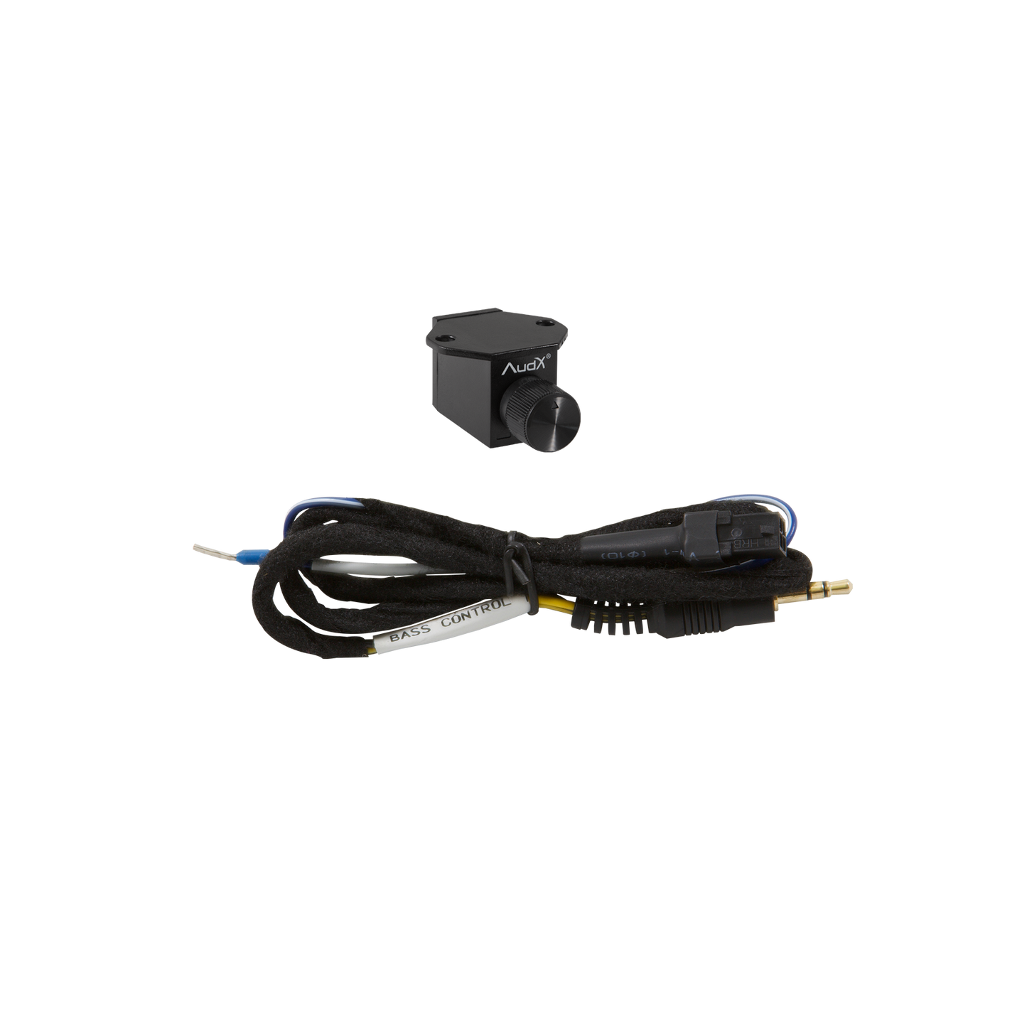 3.5mm Mini-Jack Amplifier Bass Control Knob Kit for AudX plug and play audio wiring system.