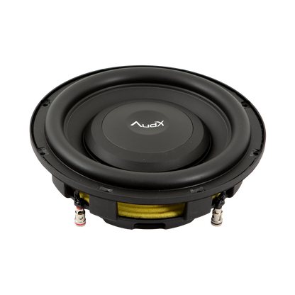 AudX subwoofer from top view at an angle