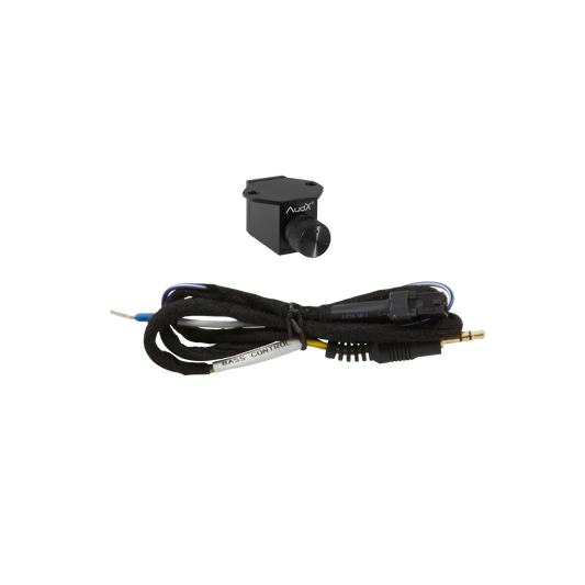 3.5mm Mini-Jack Amplifier Bass Control Knob Kit for AudX plug and play audio wiring system.