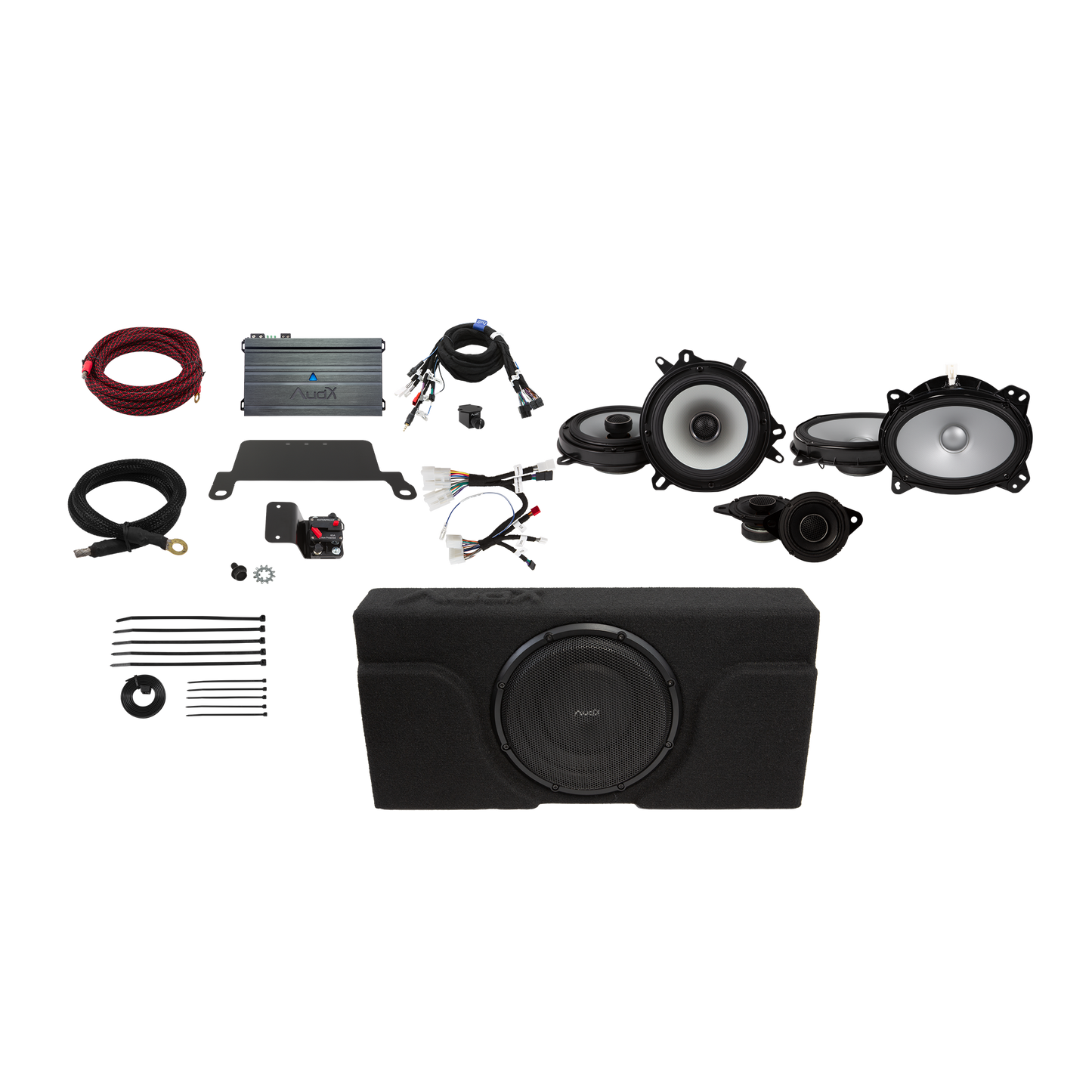 TCM1619PRO Complete Sound System Upgrade Package - 2016-2019 Toyota Tacoma 4-Door (Non-JBL)