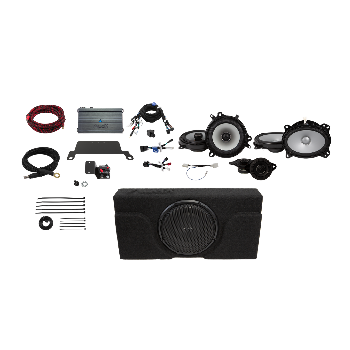 TCM2023PRO Complete Sound System Upgrade Package - 2020-2023 Toyota Tacoma 4-Door (Non-JBL)